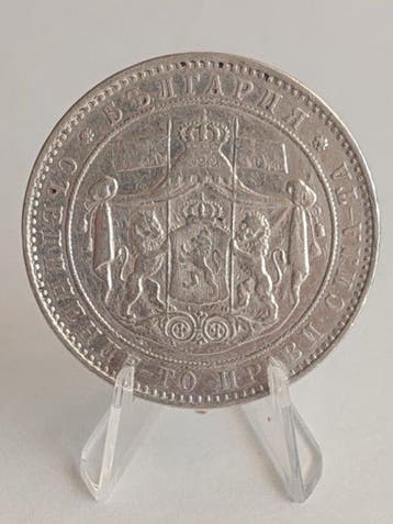 Bulgarije. Alexander I. 5 Leva 1884