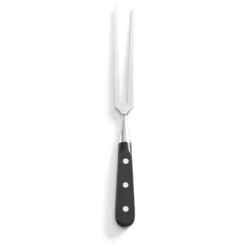 Vleesvork | KitchenLine | RVS | Zwart | Lengte 290mm HENDI, Verzenden, Nieuw in verpakking