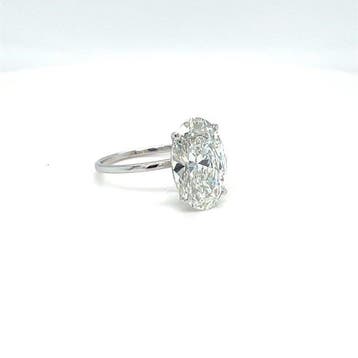 Sans prix de réserve - Bague - 14 carats Or blanc - 3.02ct., Handtassen en Accessoires, Ringen, Nieuw