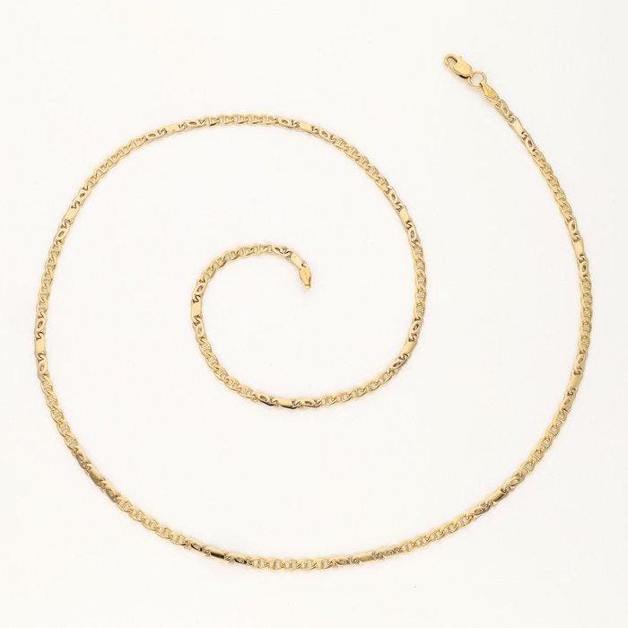 Halsketting - 18 karaat Geel goud, Witgoud - Guccischakel, Bijoux, Sacs & Beauté, Colliers