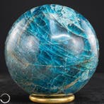 Natuurlijke apatietkogel – intens blauwgroene, Antiek en Kunst