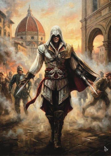 ANDSAL - Lot of 2 Assassins Creed II Ezio Auditore & Black