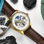 Stührling Original - Automatic - Gold - Skeleton - Stars -, Nieuw