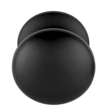 Voordeurknop BASIC LB65V Vast op Rozet Mat Zwart, Ophalen of Verzenden, Nieuw