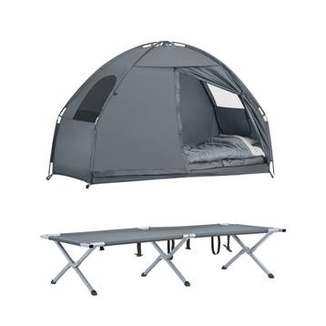 2dekans | SoBuy OGS32-HG 4-In-1 Tent - Grijs - 1 Persoons -, Ophalen of Verzenden, Nieuw