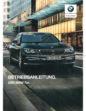 2018 BMW 7 SERIE INSTRUCTIEBOEKJE DUITS