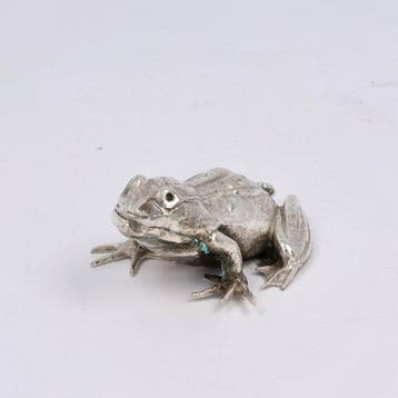 P.J. Bruinings. Kermit de Kikker. - Beeldje - .835 zilver