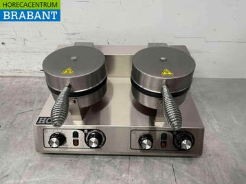 Gaufrier double HCB en acier inoxydable, en forme de cœurs,, Articles professionnels, Verzenden