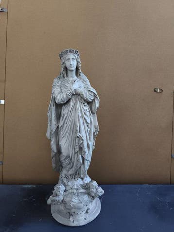 Statuette, Immacolata Concezione - 40.7 cm - Plâtre