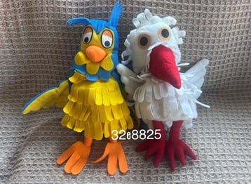 Figuur - De Fabeltjeskrant 7 Handpoppen / poppenkastpoppen,