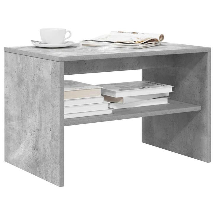 vidaXL Tv-meubel 60x40x40 cm bewerkt hout betongrijs, Huis en Inrichting, Kasten |Televisiemeubels, Nieuw, Verzenden