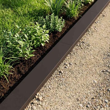 vidaXL Afdekprofiel voor tuinranden 10 st 100 x 15 x 5 cm, Verzenden, Nieuw