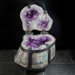 Indrukwekkend - Grote amethist sieradendoos - Geode in, Collections