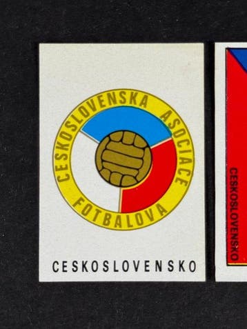 1970 Panini Mexico 70 World Cup, - Badge & Flag: