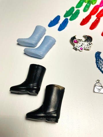 Mattel - Barbiepop Accessori vintage Barbie scarpe gioielli