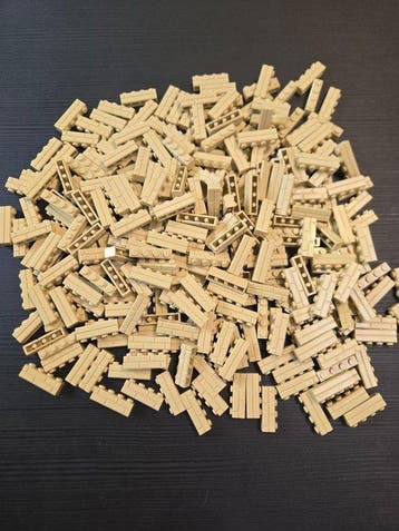 Lego - Speelgoed New Brick Modified 1 x 4 with Masonry, Nieuw