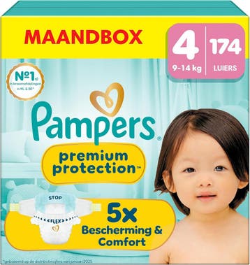 Pampers Maat 4 (174st): Pak die -34% Retour Deal nu!, Verzenden, Overige typen