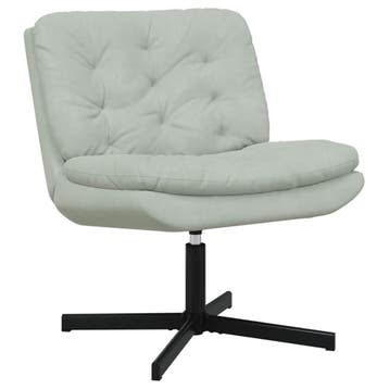 vidaXL Draaiende Relaxstoel Lichtgrijs 63 x 75 x 76 cm, Verzenden, Nieuw