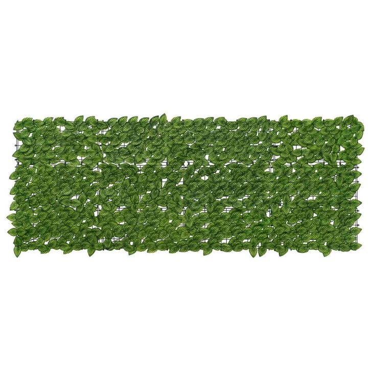 vidaXL Balkonscherm met bladeren Groen en Geel 200 x 75 cm, Tuin en Terras, Parasols, Nieuw, Verzenden