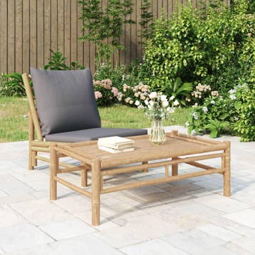 vidaXL Tuintafel 100x55x33 cm bamboe, Verzenden, Nieuw