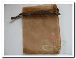 Cadeauzakje giftbag Organza Koper 7x9 cm