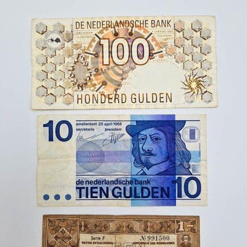 Nederland. - 4 banknotes Gulden - Various Dates (Zonder