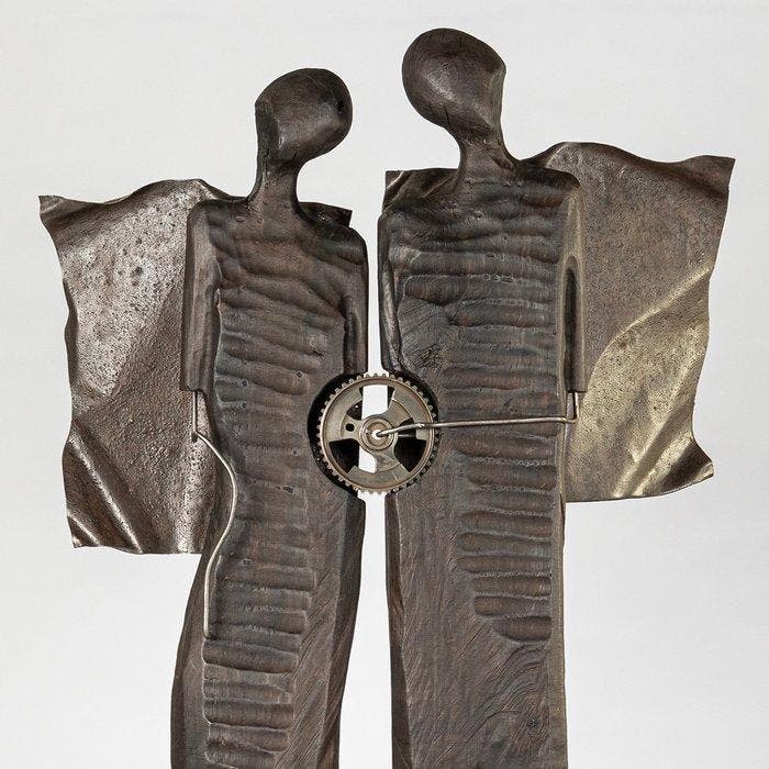 Karol Dusza (XX-XXI) - „ONLY TOGETHER” (for Valentine) 2, Antiquités & Art, Art | Objets design