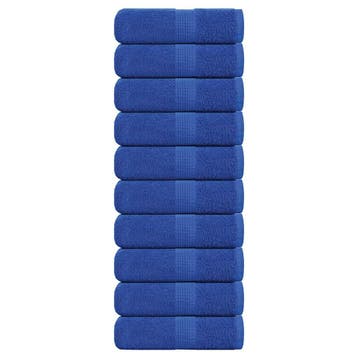 vidaXL Gastendoekjes FROGN 10 st 30x50 cm 360 g/m² blauw, Verzenden, Nieuw
