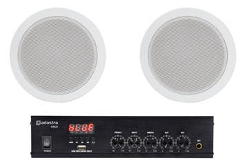 Adastra Wachtkamer Installatie 1 2x 100V Luidsprekers +, Nieuw