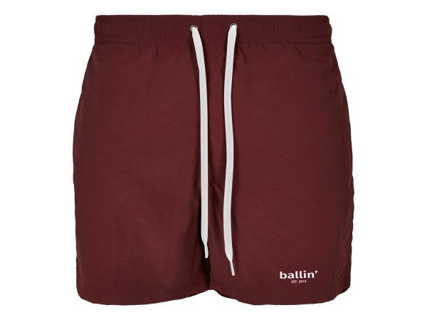 Veiling - Ballin Est. 2013 Small Logo Zwembroek Burgundy - M, Kleding | Heren, Badmode en Zwemkleding