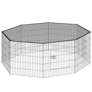tectake Vrijloopren Hopper, met veiligheidsnet, Ø 145cm - zw, Verzenden