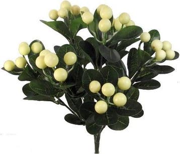 Besjesboeket Crème Kunstbloem 38 cm per stuk, Nieuw