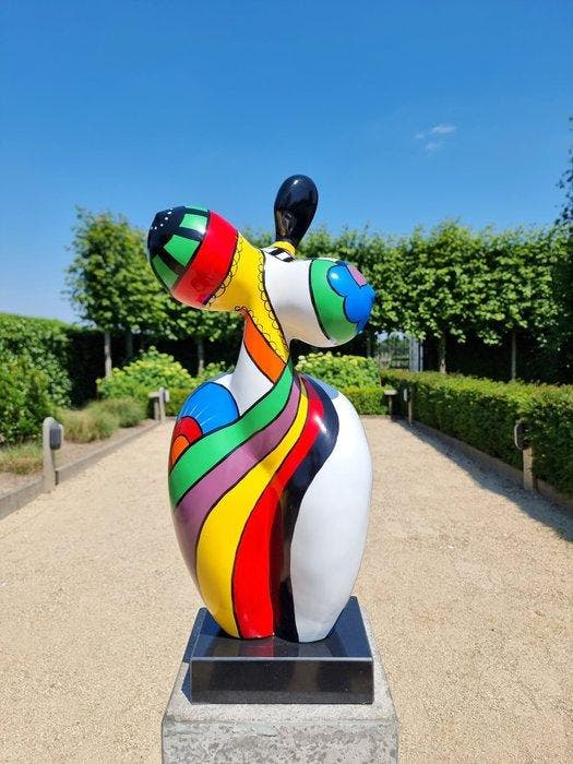 Beeldje - Staande Vrouw - 60 cm - Marmer, vezelglas, Antiquités & Art, Art | Objets design