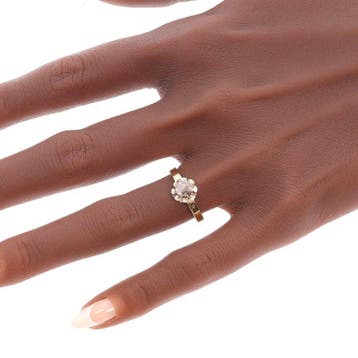 Zonder minimumprijs - Ring - 18 karaat Geel goud - Diamant -