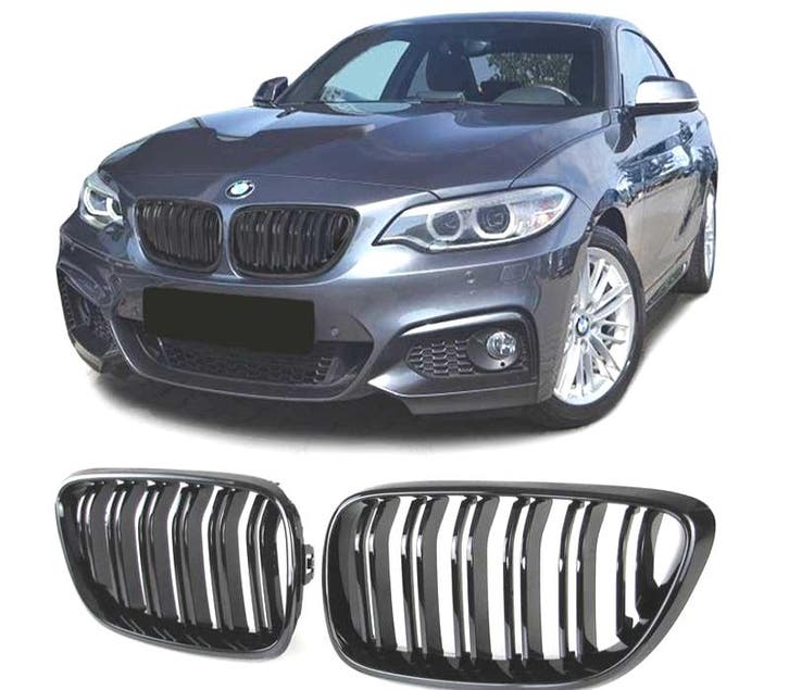 CALANDRE BMW F22 F23 LOOK M2 COULEUR NOIR BRILLANT, Autos : Pièces & Accessoires, Carrosserie & Tôlerie, Envoi