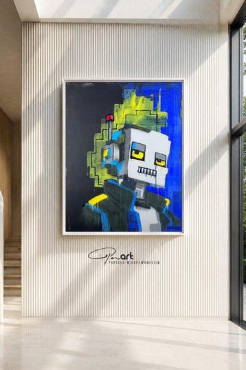 Parscha Mirghawameddin - Pixel Rebels - Pixel Robot - XXL