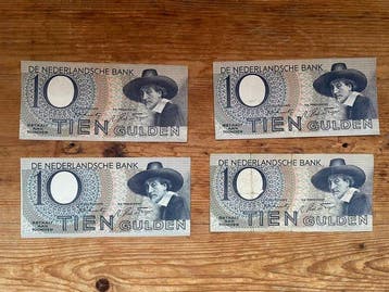 Pays-Bas. - 14 x 10 Gulden - 1943/1944 - PL 40 (Sans prix de