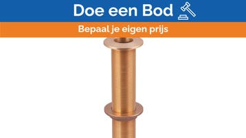 Bieden: Guidi long brons tru-hull water inlet 1 1/4 inch -, Ophalen of Verzenden, Nieuw