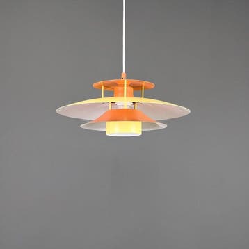 Lamp - Metaal - Deense vintage hanglamp