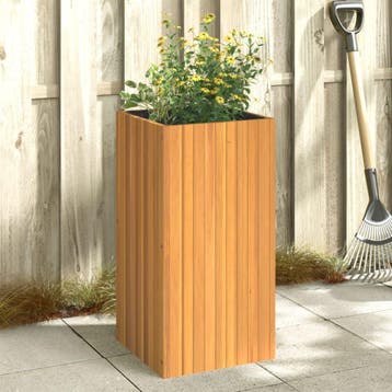 vidaXL Plantenbak 45x45x90 cm massief acaciahout, Tuin en Terras, Verzenden, Nieuw