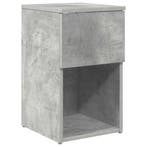 vidaXL Bedkast Betongrijs 29 x 31,5 x 49 cm Bewerkt hout, Verzenden, Nieuw