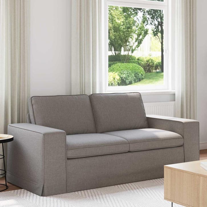 vidaXL bank / zetel Taupe 182 x 80 x 82 cm Stof, Maison & Meubles, Canapés | Salons, Envoi