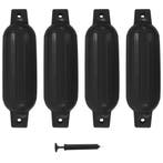 vidaXL Bootstootkussens 4 st 41x11,5 cm PVC zwart, Watersport en Boten, Verzenden, Nieuw