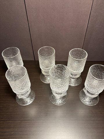 Iittala - Tapio Wirkkala - Verre à vin (6) - Cristal, Antiquités & Art