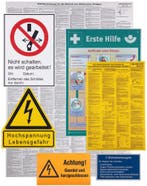 Dehn set waarschuwingsborden voor elektrische installaties -, Doe-het-zelf en Bouw, Verzenden, Nieuw