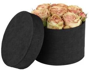 Bloemendoos zwart hoedendoos karton excl. decoratie ø14xh10, Hobby en Vrije tijd, Knutselen, Nieuw
