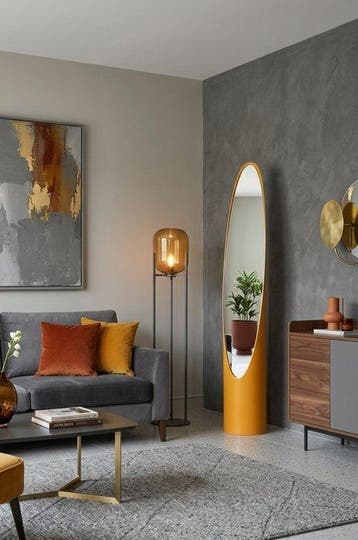 Vloerspiegel - Hout, PVC