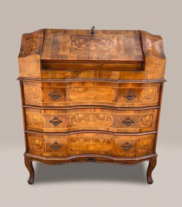 fratelli Bovolone - Commode - Walnoot - Tromeau met ribalta