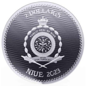 Niue. 2 Dollars 2023 1oz $2 NZD Niue Blackbeard - Jolly