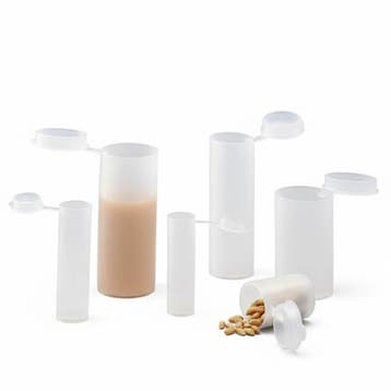 Plastic buisjes met dop   2.5 ml    10 stuks, Verzenden, Nieuw
